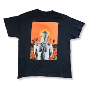 2Pac Hip Hop Front Graphic T-Shirt Men's Size XL